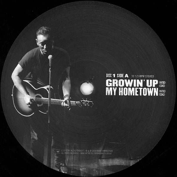 Image of Label Cover of 4xLP - NEW/NEW - BRUCE SPRINGSTEEN, Springsteen On Broadway (Columbia ; 19075904371, Europe 2019), , The Rock & Roll Hall of Famer shares personal stories while performing hits from throughout his 50-year career in a solo acoustic performance at Broadway's Walter Kerr Theatre; featuring a special appearance by Patti Scialfa. - 4236211E