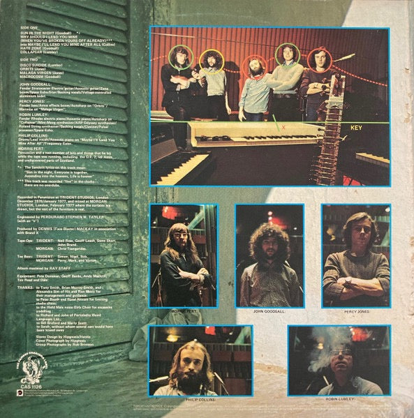 Image of Back Cover of LP - VG/VG+ - BRAND X, Moroccan Roll (Charisma Hatter Labels ; CAS 1126, UK 1977), ,  - 4316284C