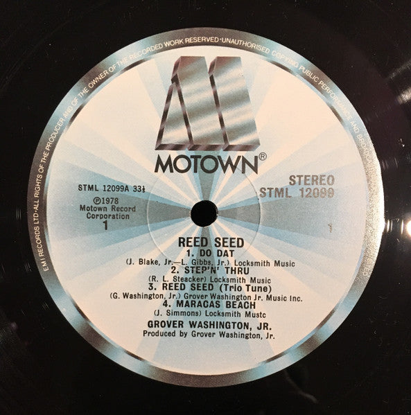 Image of Label Cover of 12" - VG/VG+ - GROVER WASHINGTON, JR., Reed Seed (Motown; STML 12099, UK 1978), creasing on sleeve & ringwear.,  - 4346164S