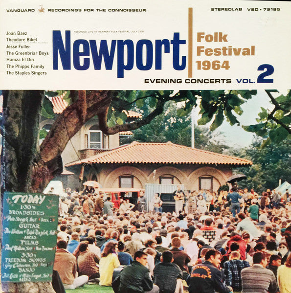 Image of Front Cover of LP - VG/VG - VARIOUS, Newport Folk Festival 1964 - Evening Concerts Vol. 2 (Vanguard; VSD-79185, US 1965), Cut-out (Hole punched),  - 4226207E