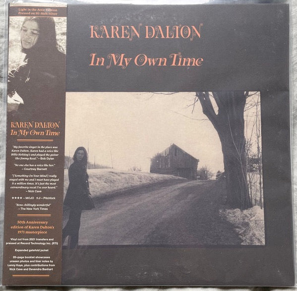 Image of Front Cover of LP - EX/EX - KAREN DALTON, In My Own Time (50th Anniversary Edition) (Light In The Attic; LITA 200, Worldwide 2022 Reissue, Gatefold, Booklet, Hi-Melt Silver Vinyl), ,  - 4346136S