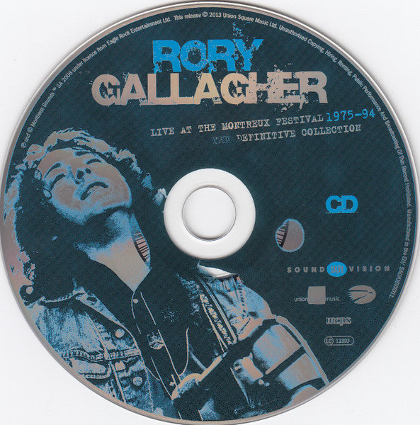 Image of Label Cover of 3xCD - VG+/VG+ - RORY GALLAGHER, Live At Montreux Festival 1975-94 (Salvo; SALVOSVX011, Germany 2013, Triple Digipak), ,  - 4336082E