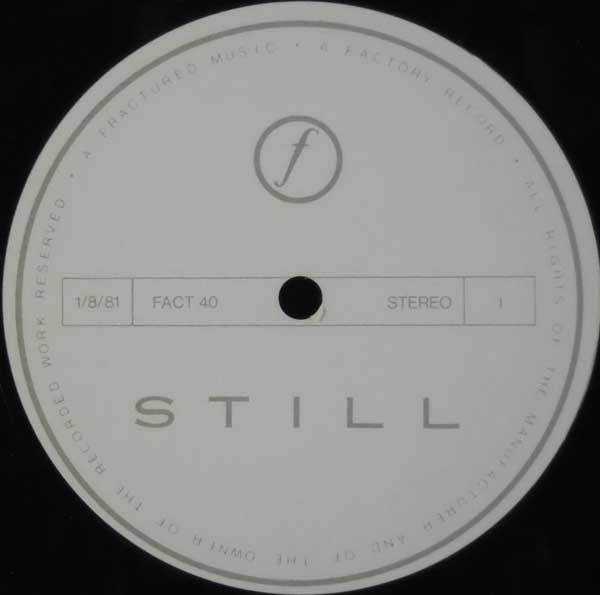 Image of Label Cover of 2xLP - VG/VG - JOY DIVISION, Still (Factory; FAC40, UK 1989 Reissue, Non-Embossed Grey Gatefold, Side Opening, No Inners), Light edge wear and sticker ghost on front cover. A few hairlines on discs.,  - 4346186S