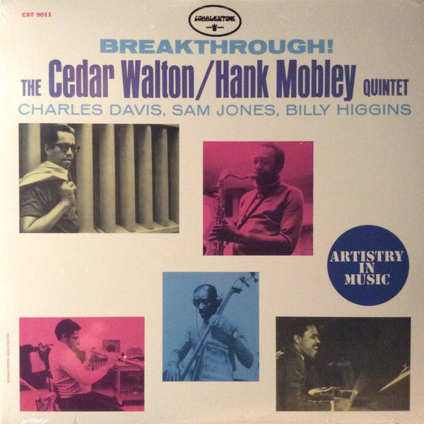 Image of Front Cover of LP - VG+/VG - THE CEDAR WALTON / HANK MOBLEY QUINTET, Breakthrough (Cobblestone; CST 9011, US 2014 Reissue), Light marks, still in opened shrinkwrap,  - 4346073S