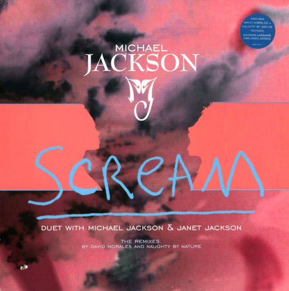 Image of Front Cover of 12" - VG+/VG+ - MICHAEL JACKSON & JANET JACKSON, Scream (The Remixes By David Morales And Naughty By Nature) (Epic; 662127 8, UK 1995, Picture Sleeve), Nice clean copy with hype sticker!,  - 4316435C