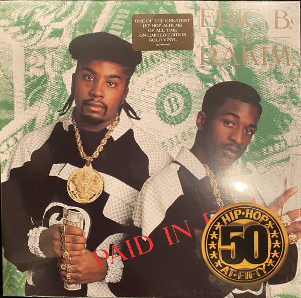 Image of Front Cover of 2xLP - VG+/VG+ - ERIC B. & RAKIM, Paid In Full (4th & Broadway; 602458468823, USA & Canada 2024 Reissue, Gold Vinyl), With hype sticker,  - 4346095S