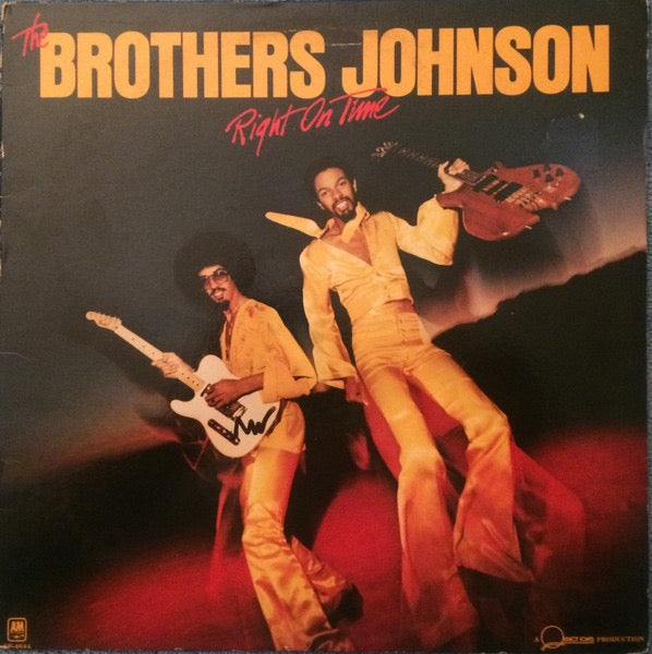 Image of Front Cover of LP - VG/VG+ - THE BROTHERS JOHNSON, Right On Time (A&M Records; SP-4644, US 1977, Inner & Insert), Cut-out (notched) sleeve. Nice clean disc.,  - 4316438C