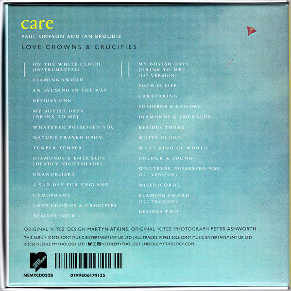 Image of Back Cover of CD - M/M - CARE, Love Crowns & Crucifies (Needle Mythology; NEMYCD022B, UK 2026, Clamshell Box Set), ,  - 4336088E