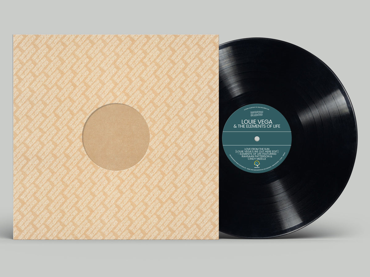 Image of Front Cover of 12" - NEW/NEW - LOUIE VEGA & THE ELEMENTS OF LIFE, Brownswood Remix Editions 011 (Brownswood; BWOOD492, UK 2026, Black Vinyl), , Two Louie Vega remixes of Elements of Life recordings: Love From The Sun (We Out Here Edit), featuring Rahsaan Patterson and Cindy Mizelle, and People Make The World Go Round (Brownswood Vamp Dub), featuring Dee Dee Bridgewater. - 9419892C