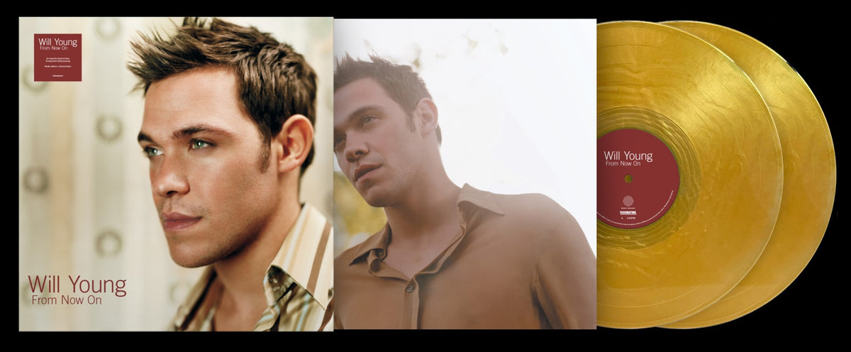 Image of Front Cover of 2xLP - NEW/NEW - WILL YOUNG, From Now On (CMG; 19958463411, UK 2026, Limited One-Off Transparent Gold First Press Vinyl), , Will Young's chart-topping 2002 debut album returns in an expanded 19-track edition, featuring 'Evergreen', 'Anything Is Possible' and 'Light My Fire' alongside bonus recordings. - 9419900C