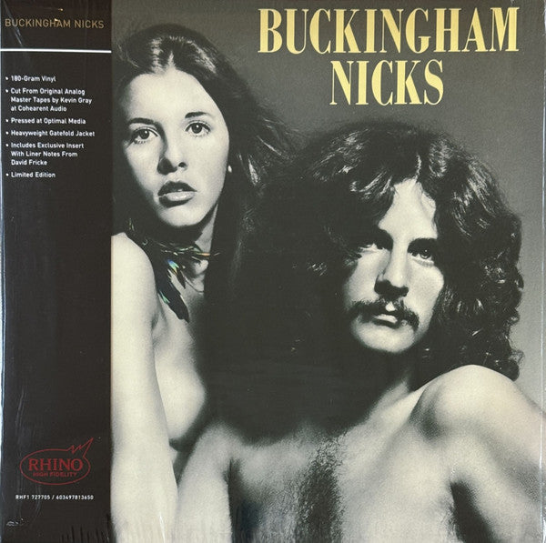 Image of Front Cover of LP - VG+/VG+ - BUCKINGHAM NICKS, Buckingham Nicks (Rhino Records; RHF1 727705, Worldwide 2025 Reissue, Pasteback Gatefold, Insert & Company Inner, 180 Gram Vinyl), ,  - 4346201S