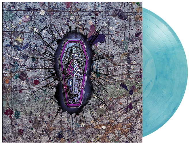 Image of Front Cover of LP - NEW/NEW - MINDLESS SELF INDULGENCE, How I Learned To Stop Giving A Shit And Love MSI (Music On Vinyl; MOVLP3837T, UK 2026, Gatefold, Printed Inner, 180g Crystal Clear & Blue Marbled Vinyl with Revised Artwork), , This is the official bootleg version of Mindless Self Indulgence's  “How I Learned to Stop Giving a Shit and Love Mindless Self Indulgence.” The original release was a one-off 2012 pressing for the Kickstarter campaign. This latest pressing features all new bootleg artw