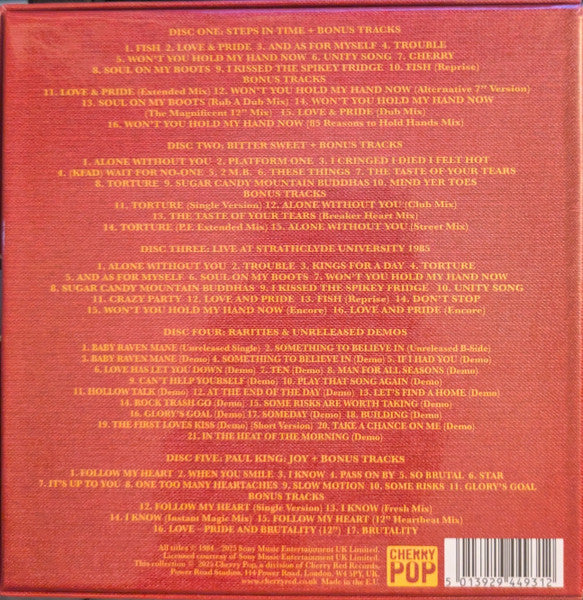 Image of Back Cover of CD - M/M - KING, Soul On My Boots � The Collection (Cherry Pop; The Collection, UK & Europe 2025, Box Set), ,  - 4336100E