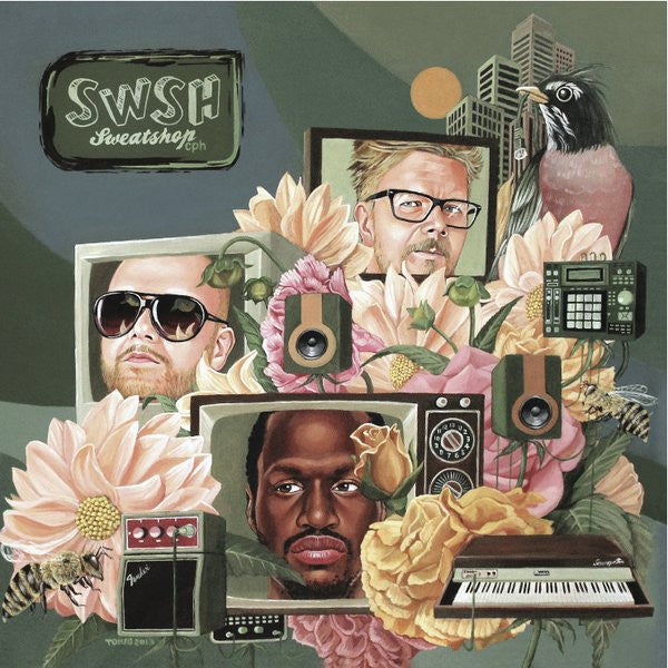 Image of Front Cover of LP - EX/VG+ - SWEATSHOP, Can We Get Hooked Up? (Underdog Records; none, France 2013), Sleeve in shrinkwrap (opened).,  - 4326172E