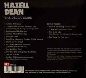 Image of Back Cover of CD - EX/EX - HAZELL DEAN, The Decca Years (Cherry Red; SFE116, UK 2025, Digipak), ,  - 4336106E