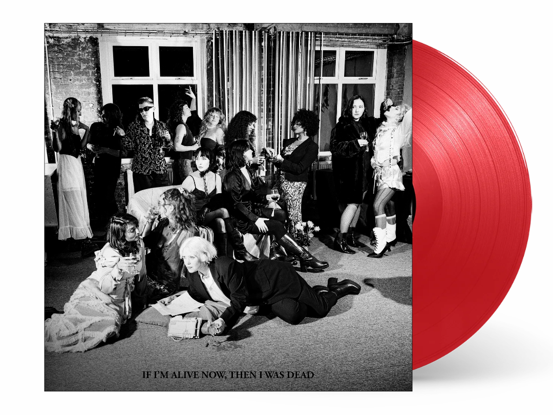 Image of Front Cover of LP - NEW/NEW - PINS, If I'm Alive Now, Then I Was Dead (Haus of Pins; HOP26LP, UK 2027, Red Vinyl), , Manchester post-punk group PINS return with their fourth studio album, exploring love, grief, loss and rebirth. Recorded with analogue techniques and a raw garage-rock sound influenced by The Stooges, The Ronettes and Joy Division. - 9419977C