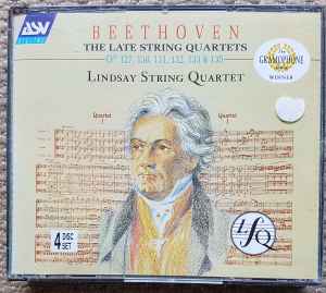 Image of Front Cover of CD - VG+/VG+ - LUDWIG VAN BEETHOVEN, LINDSAY STRING QUARTET*, The Late String Quartets (ASV Digital; CD DCS 403, UK & Europe 1994, Jewel Case), ,  - 4336146E