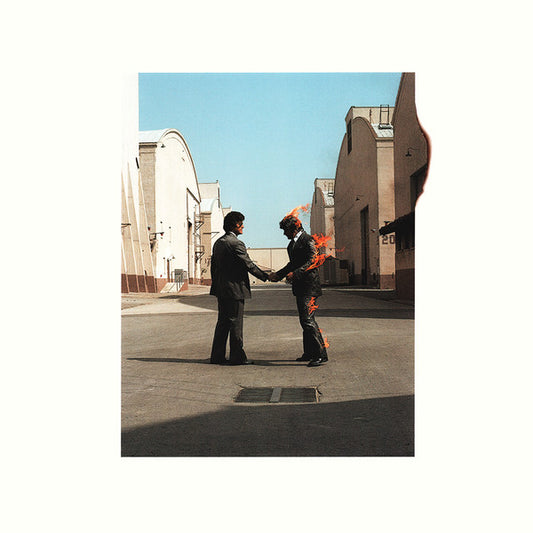 Image of Front Cover of LP - VG/EX - PINK FLOYD, Wish You Were Here (Pink Floyd Records; PFRLP9, Europe 2016 Reissue, NO Plastic Outer, Inner With Three Cut Corners, Postcard, 180 Gram Vinyl), Creased Edge,  - 4346247S