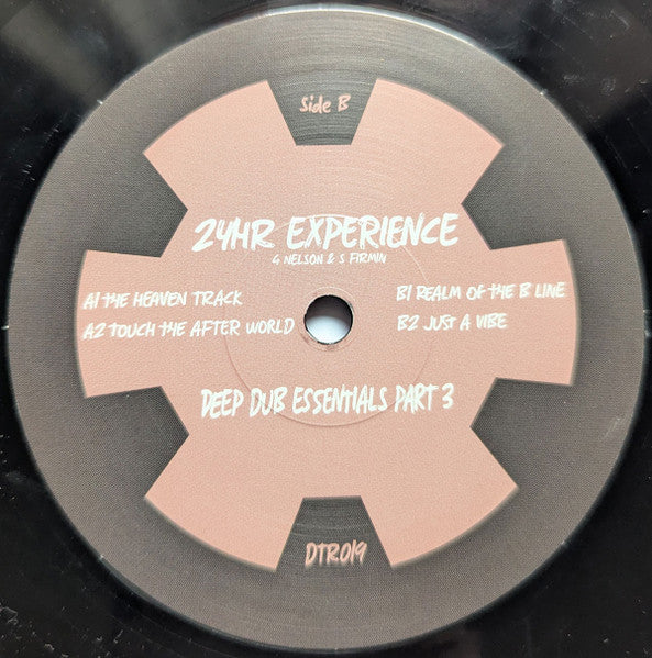Image of Front Cover of 12" - /VG - 24 HOUR EXPERIENCE, Part Three: Deep Dub Essentials (Digital Tape Recordings; DTR019, UK 2023 Reissue, Stickered Plain Sleeve), ,  - 4326261E