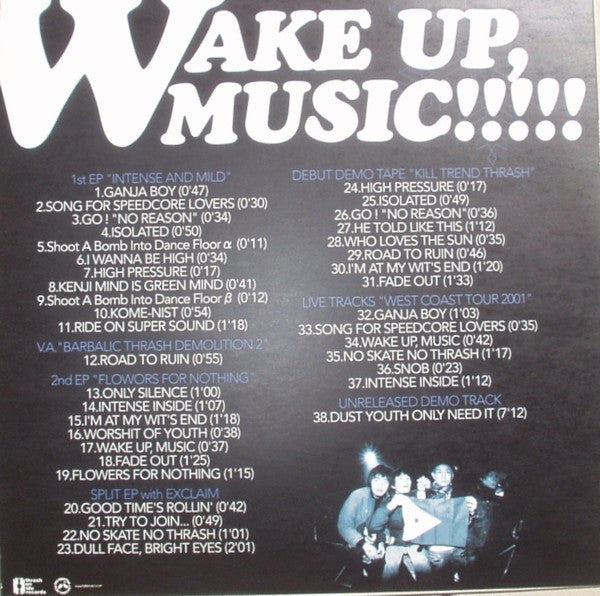 Image of Back Cover of LP - VG+/VG+ - JELLYR�LL R�CKHEADS, Wake Up, Music - Complete Discography (625 Thrashcore; 625182, US 2006, Insert), ,  - 4346261S