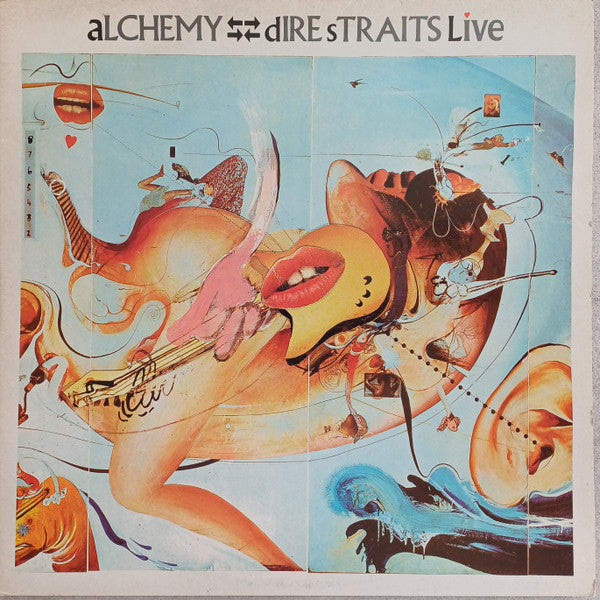 Image of Front Cover of 2xLP - VG+/VG - DIRE STRAITS, Alchemy - Dire Straits Live (Vertigo; VERY 11, UK 1984, Gatefold, Sound Clinic all sides. No misprint. ), Disc 1 is VG - just a few light hairlines, Disc 2 is VG+. ,  - 4326225E