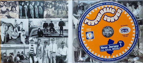 Image of Label Cover of CD - VG+/VG+ - VARIOUS, Psychedelic States: New Jersey In The 60s Vol.1 (Gear Fab Records; GF-307, US 2023, Digipak, Booklet), ,  - 4316570C