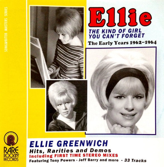 Image of Front Cover of CD - VG+/VG+ - VARIOUS, Ellie Greenwich - The Kind Of Girl You Can't Forget (Rare Rockin' Records; RRR SMS 1035, Australia 2015, Jewel Case), ,  - 4316572C
