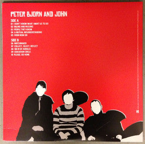 Image of Back Cover of LP - NEW - PETER BJORN AND JOHN, Peter Bjorn And John (P B And J Recordings; PBJ008, Sweden 2012, Gatefold, Inner, Comes with CD), ,  - 4336236E