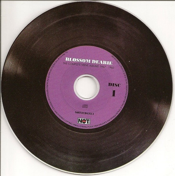 Image of Label Cover of 3xCD - VG+/VG+ - BLOSSOM DEARIE, The Complete Verve Albums 1957-1961 (Not Now Music; NOT3CD133, UK 2013, Triple Digipak), ,  - 4316666C