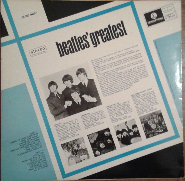 Image of Back Cover of LP - VG/VG - THE BEATLES, Beatles' Greatest (Odeon; 5C 062-04207, Netherlands 1978 Reissue), ,  - 4326318E