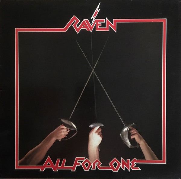Image of Front Cover of LP - VG/VG+ - RAVEN, All For One (Neat Records; NEAT 1011, UK 1983, Inner), Edge Wear,  - 4346292S