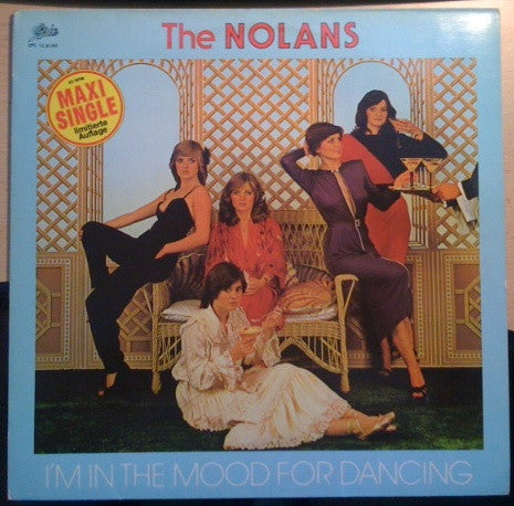 Image of Front Cover of 12" - VG/VG+ - THE NOLANS, I'm In The Mood For Dancing / Let's Make Love (Epic; EPC 12.8068, Germany 1979), Sticker Damage To Sleeve,  - 4346322S