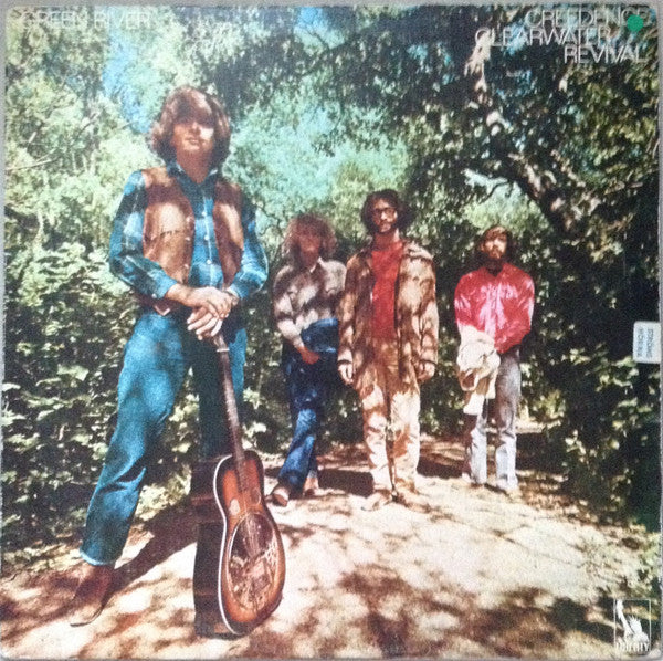 Image of Front Cover of LP - VG/VG - CREEDENCE CLEARWATER REVIVAL, Green River (Liberty; LBS 83273, UK 1969, Textured Sleeve), Hairlines. Edge wear, light staining, creasing.,  - 4346324S