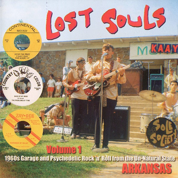 Image of Front Cover of CD - VG+/VG - VARIOUS, Lost Souls Volume 1 (1960s Garage And Psychedelic Rock'n'Roll From The Un-Natural State - Arkansas) (Psych Of The South; POTS 4501, US 2007, Jewel Case), ,  - 4316799C