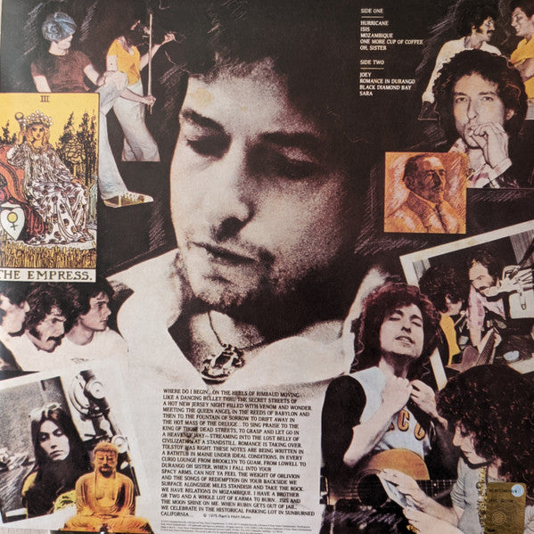 Image of Back Cover of LP - VG+/VG+ - BOB DYLAN, Desire (Columbia; PC 33893, UK 2022 Reissue, Definitive Collection Insert, 180 Gram Vinyl), ,  - 4346306S