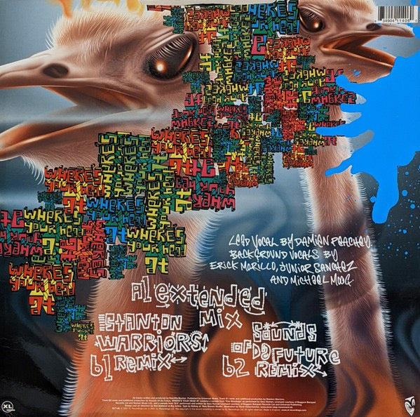 Image of Back Cover of 12" - VG/VG - BASEMENT JAXX, Where's Your Head At (XL Recordings; XLT140, UK 2001, Picture Sleeve), Sleeve creased. Marker on label.,  - 4316751C