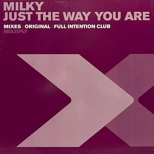 Image of Front Cover of 12" - G+/VG - MILKY, Just The Way You Are (Multiply Records; TMULTY87, UK 2002, Titled Company Sleeve), Sleeve has worn and battered edges and corners.,  - 4316752C