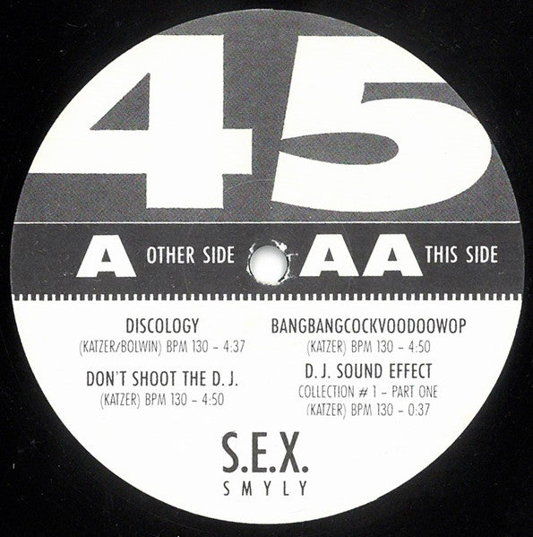 Image of Label Cover of 12" - VG/VG+ - S.E.X. SMYLY, Discology (U.S.S.; 572 93 931 AD, Germany 1989), ,  - 4326358E