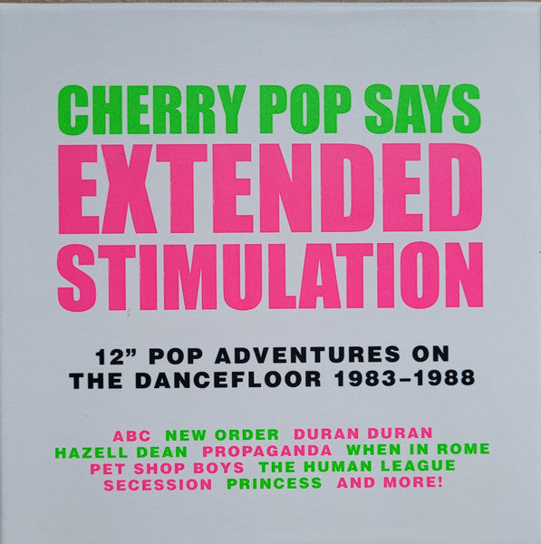 Image of Front Cover of 4xCD - M/M - VARIOUS, Cherry Pop Says Extended Stimulation (12" Pop Adventures On The Dancefloor 1983-1988) (Cherry Pop; CR4POPBX291, UK & Europe 2025, Box Set), ,  - 4336287E