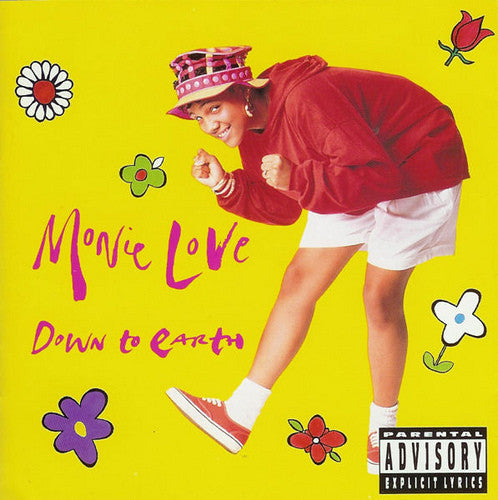 Image of Front Cover of LP - G+/VG - MONIE LOVE, Down To Earth (Warner Bros. Records; 1-26358, US 1990, Inner), Light marks to disc, sleeve has some water damage,  - 4326360E
