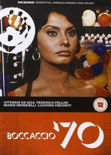 Image of Front Cover of DVD - VG+/VG+ - FREDERICO FELLINI, Boccaccio '70 (Mr Bongo; MRBDVD0018, Italy ), ,  - 4336292E