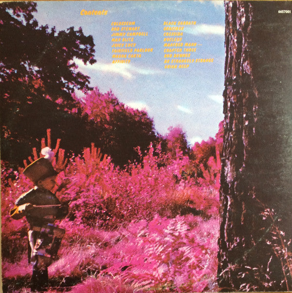 Image of Back Cover of 2xLP - G+/G+ - VARIOUS, Vertigo Annual 1970 (Vertigo Spiral; 6657001, UK 1970, Gatefold, No Inners), Long but light scratch on Disc 2, Side B. Hairlines on rest of discs. Heavy edge wear, sticker residue/damage, seam splits, staining, sleeve indents. ,  - 4346363S
