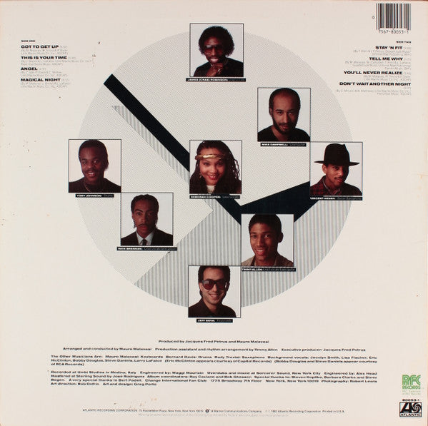 Image of Back Cover of LP - VG/VG - CHANGE, This Is Your Time (Atlantic; 80053-1, US 1983, Stereo, SP - Specialty Pressing), Cut-out (Hole punched),  - 4446035S