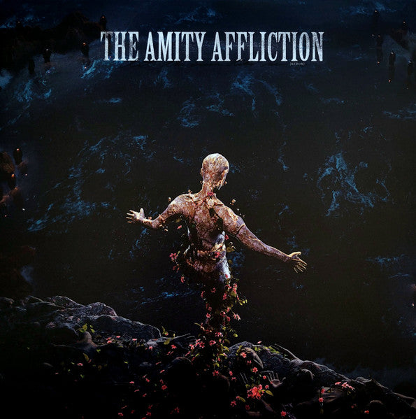 Image of Front Cover of LP - EX/EX - THE AMITY AFFLICTION, Let The Ocean Take Me (Redux) (Pure Noise Records; PNE418, Worldwide 2024, Gatefold, Sea Blue w/ White Splatter Vinyl, Ltd to 4000), Opened Instore, Still In Stickered Shrinkwrap,  - 4446008S