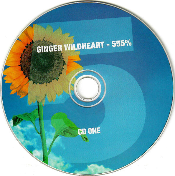 Image of Label Cover of 3xCD - VG+/VG - GINGER WILDHEART, 555% (; none,  2012, Book Sleeve), Light but numerous markings across discs.,  - 4436002E