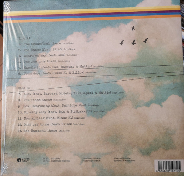 Image of Back Cover of LP - VG+/VG - DAFUNIKS, Past Present Future... (Underdog Records; UR 000 719, France 2015, Picture Sleeve), ,  - 4426029E