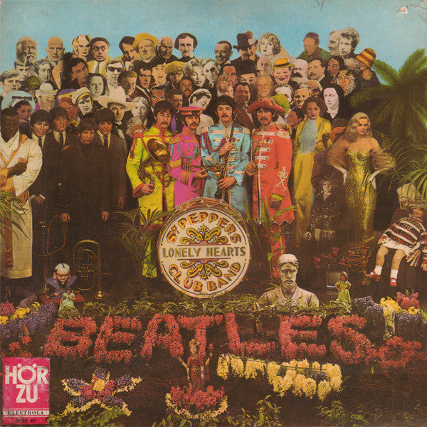 Image of Front Cover of LP - VG+/G - THE BEATLES, Sgt. Pepper's Lonely Hearts Club Band (Odeon; SHZE 401, Germany 1967, Laminated Gatefold Sleeve With Internal Flipback), A Bit Crackly, But Plays OK,  - 4326407E