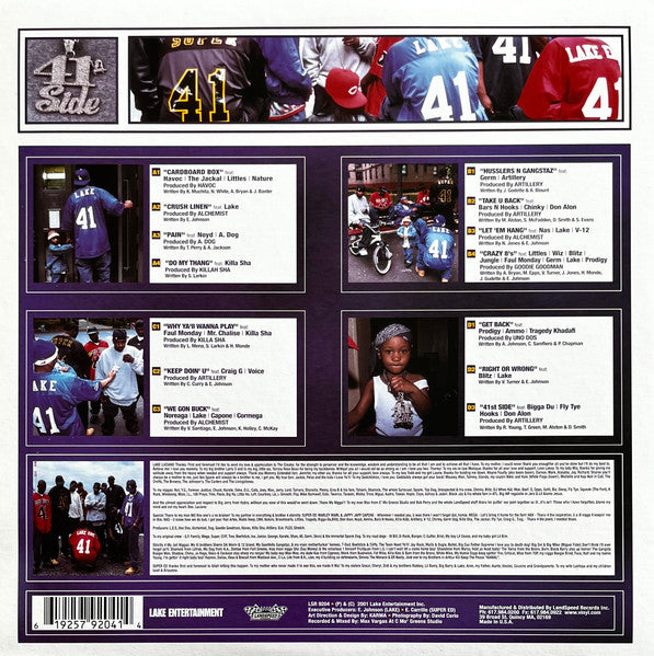 Image of Back Cover of 2xLP - VG/VG - THE 41ST SIDE, The 41st Side (Lake Entertainment; LSR 9204, US 2001, Picture Sleeve), ,  - 4326402E