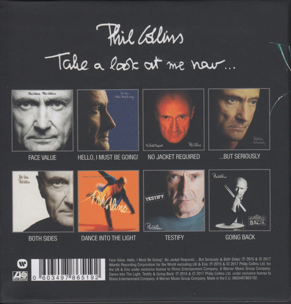 Image of Back Cover of 8xCD - VG+/VG+ - PHIL COLLINS, Take A Look At Me Now... (Atlantic; 0603497865192, Europe 2017, Box Set, 8 Inners), ,  - 4336300E