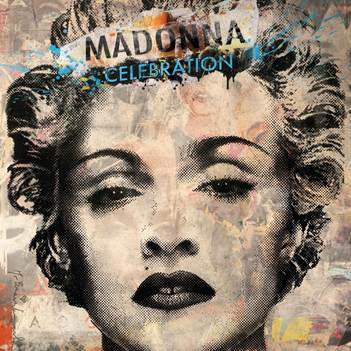 Image of Front Cover of LP - NEW - MADONNA, Celebration (Warner Records; , UK 2026, 11x11" Poster, 140g Translucent Light Blue Vinyl), , A collection of ten essential Madonna hits on a single LP, including ‘Hung Up’, ‘Vogue’, ‘Like a Prayer’, ‘Holiday’ and ‘Frozen’. Pressed on translucent light blue vinyl and includes an 11-inch square poster. - 9420399C